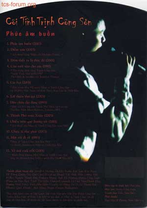 Bìa 4 - CD "Cõi tình Trịnh Công Sơn"