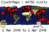 Visits map to 2006-03