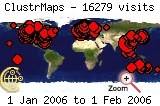 Visits map to 2006-01