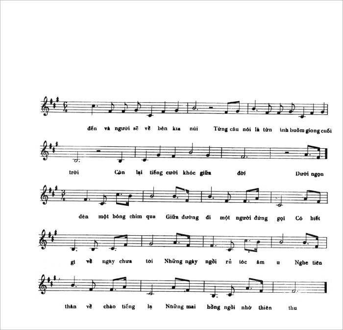 music sheet 2